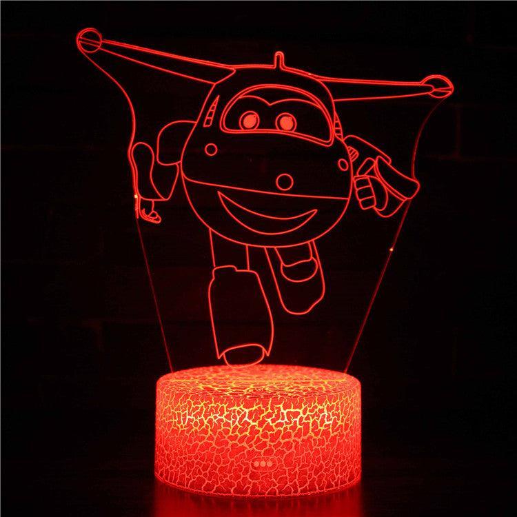 Super Wings 3D Optical Illusion Lamp - 3D Optical Lamp
