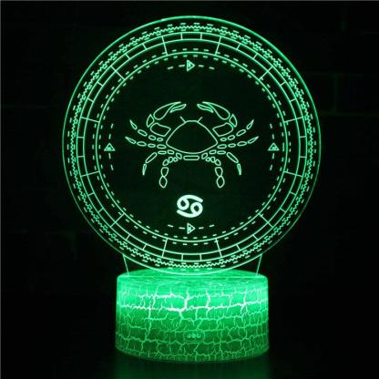 Cancer Constellation 3D Optical Illusion Lamp - 3D Optical Lamp