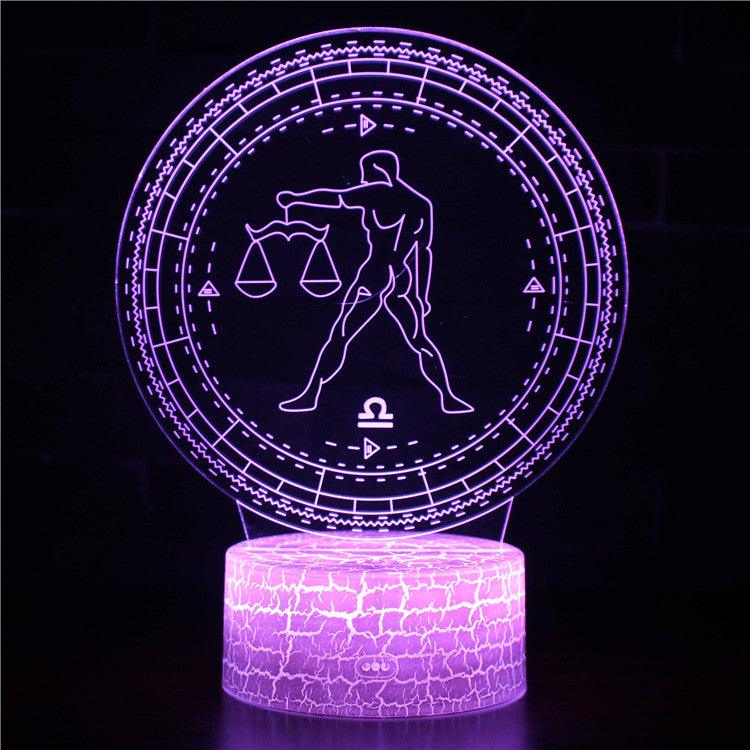 Libra Constellation 3D Optical Illusion Lamp - 3D Optical Lamp