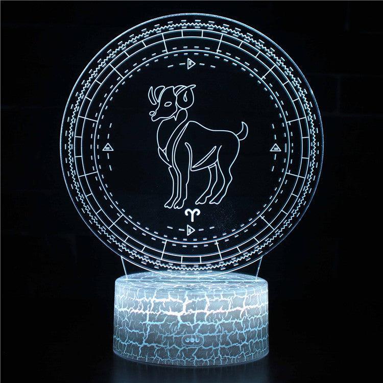 Aries Constellation 3D Optical Illusion Lamp - 3D Optical Lamp