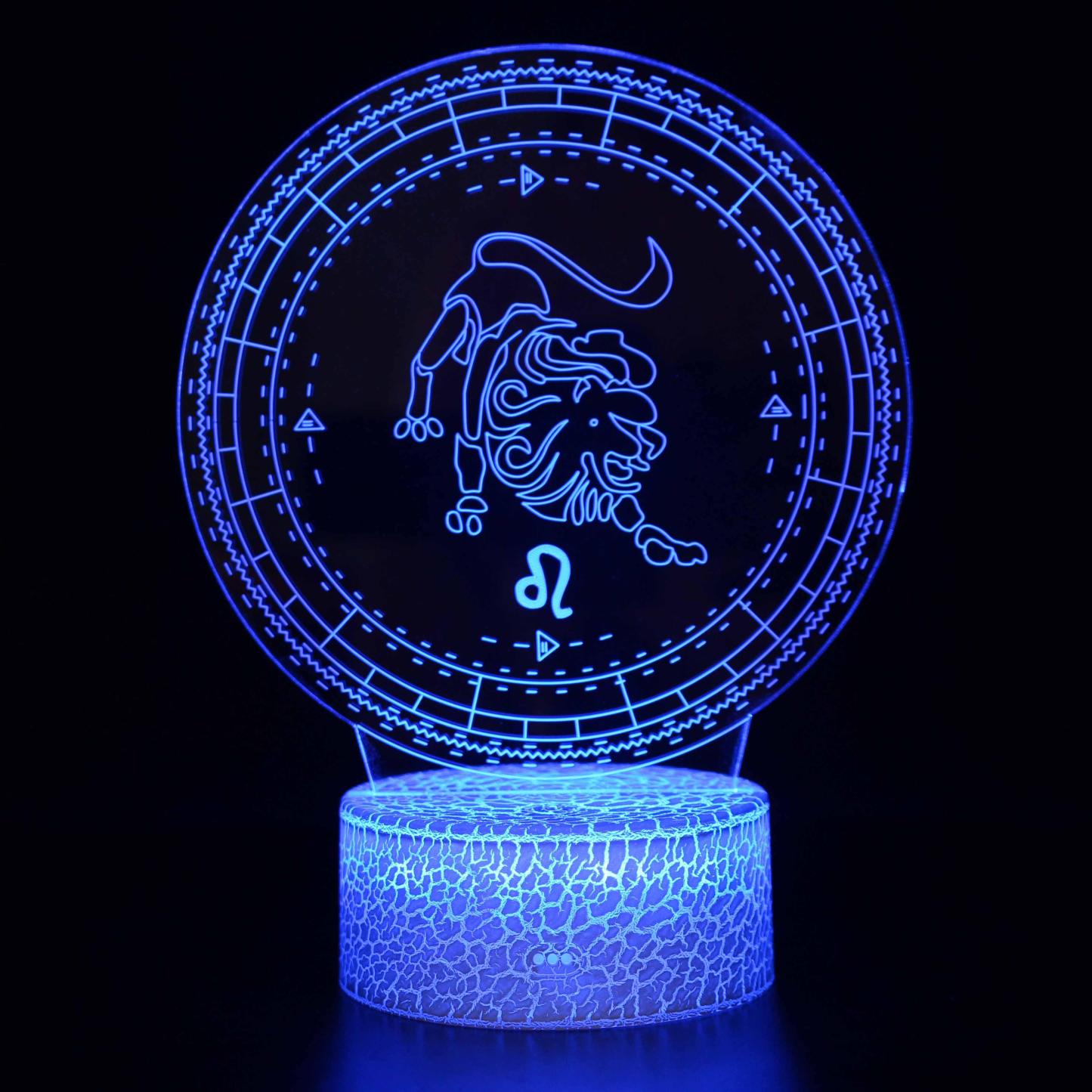 Leo Constellation Optical Lamp and vibrant multicolor LED brilliance-3D Optical Lamp