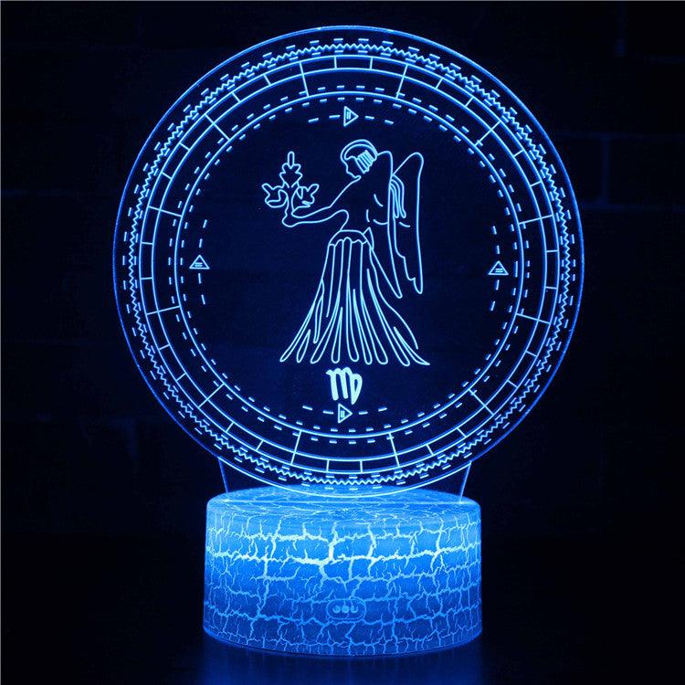 Virgo Constellation 3D Optical Illusion Lamp - 3D Optical Lamp