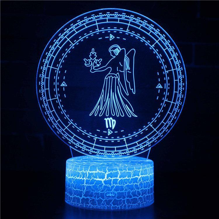 Virgo Constellation 3D Optical Lamp featuring remote lighting-3D Optical Lamp