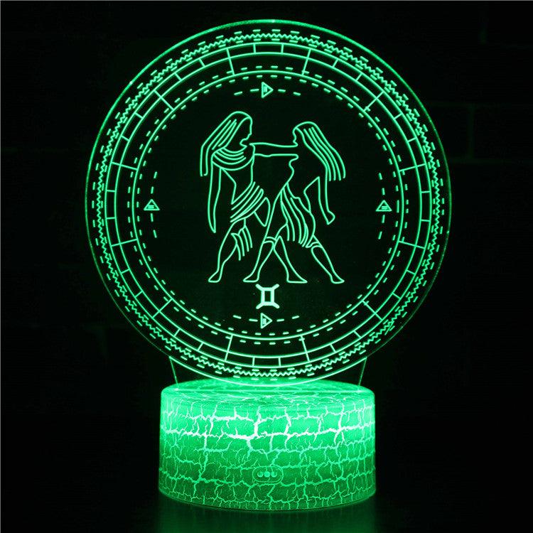 Gemini Constellation 3D Optical Illusion Lamp - 3D Optical Lamp