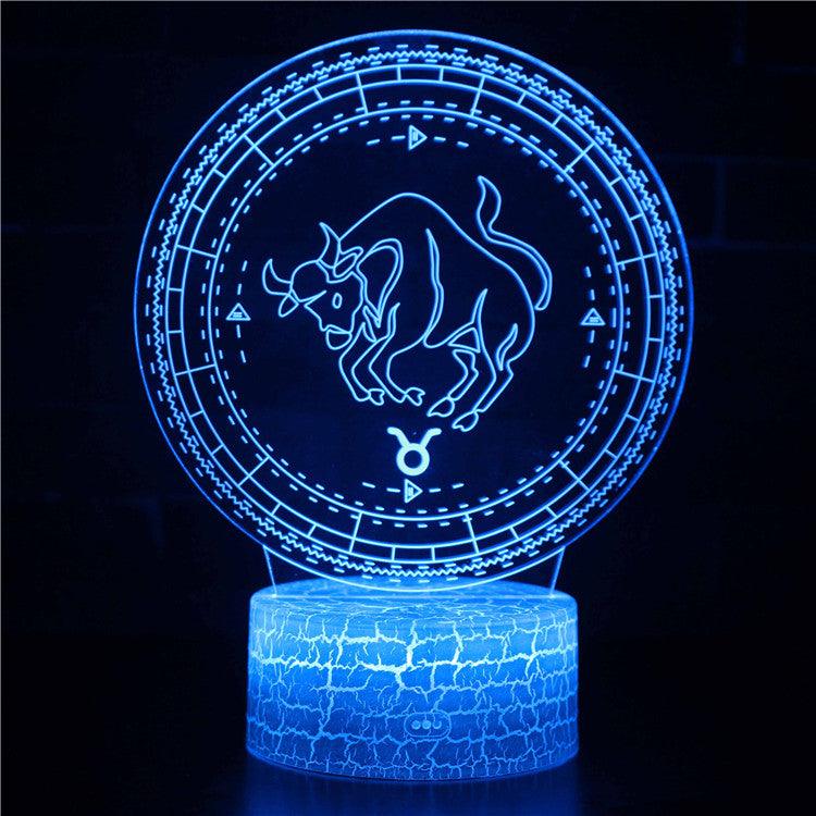 Taurus Constellation 3D Optical Illusion Lamp - 3D Optical Lamp