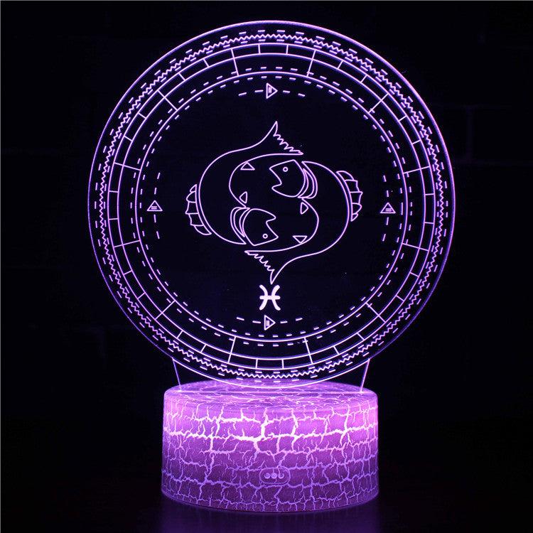 Pisces Constellation 3D Optical Illusion Lamp - 3D Optical Lamp