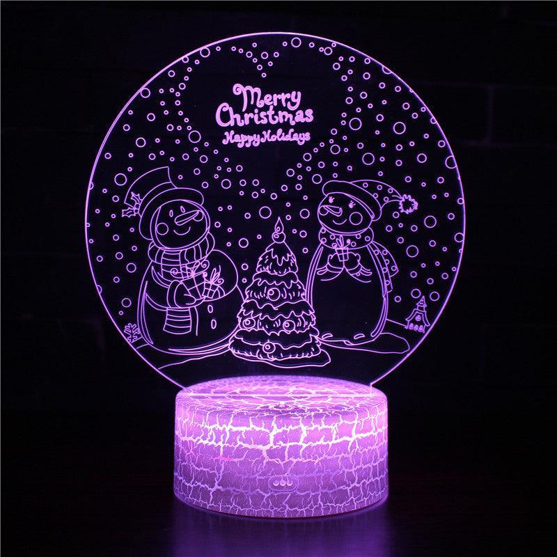 Christmas 3D Optical Illusion Lamp - 3D Optical Lamp