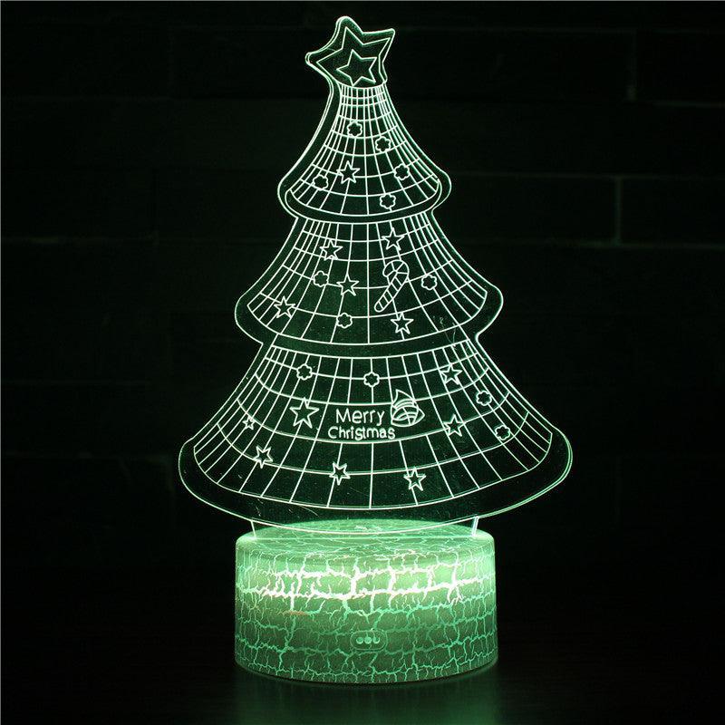 Christmas Tree 3D Optical Illusion Lamp - 3D Optical Lamp