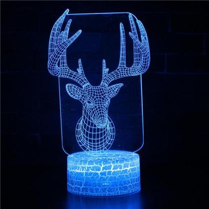 Christmas 3D Optical Illusion Lamp-3D Optical Lamp