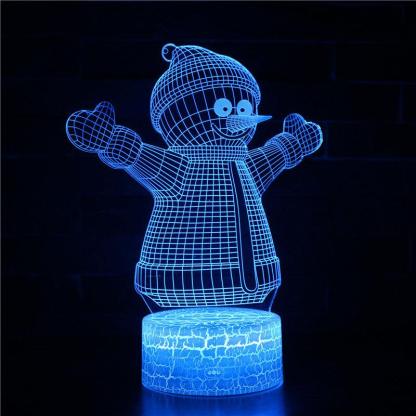 Christmas 3D Optical Illusion Lamp - 3D Optical Lamp