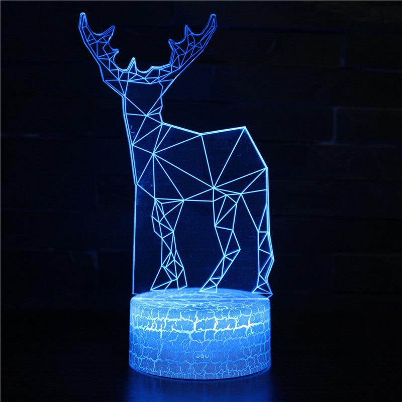 Christmas 3D Illusion Lamp Brighten Your Holidays with Festive Glow-3D Optical Lamp