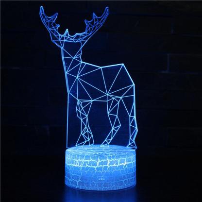 Christmas 3D Optical Illusion Lamp - 3D Optical Lamp