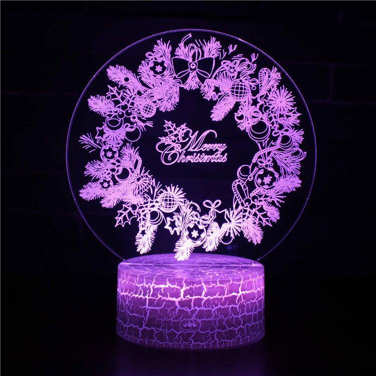 Merry Christmas 3D Lamp A Festive Touch for Your Holiday Decor-3D Optical Lamp