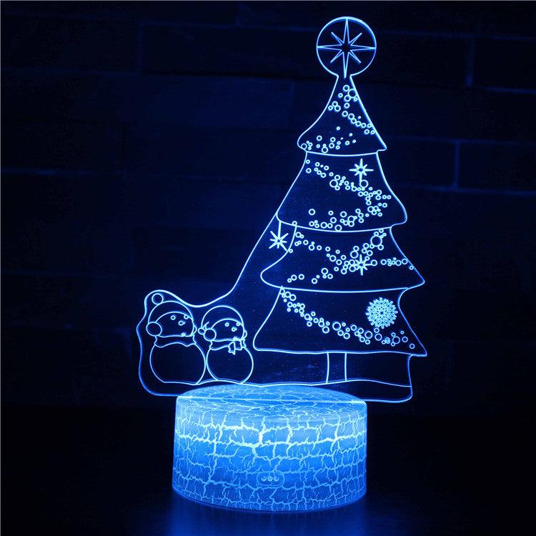 Christmas Tree 3D Optical Illusion Lamp-3D Optical Lamp
