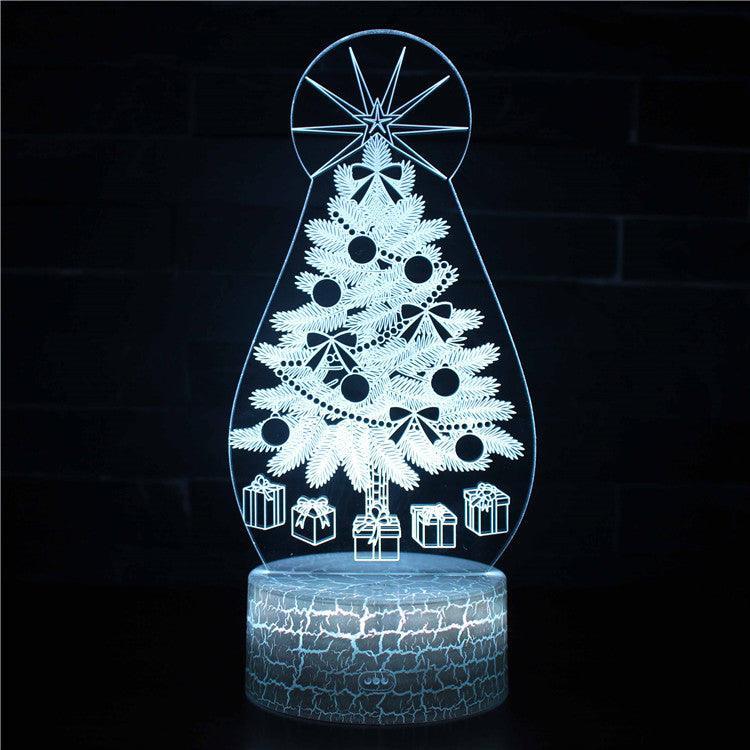 Christmas Tree 3D Optical Illusion Lamp-3D Optical Lamp