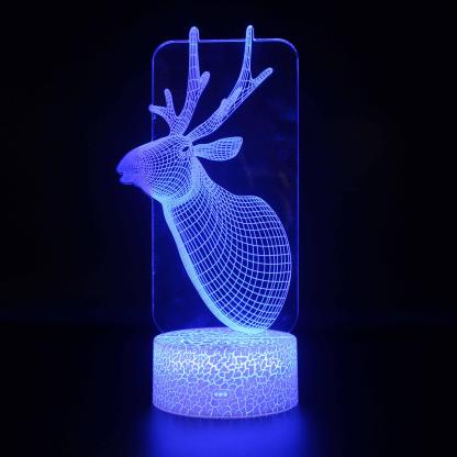 Christmas Reindeer 3D Lamp Add Festive Charm to Your Home-3D Optical Lamp