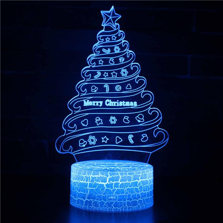 Christmas Tree 3D Optical Illusion Lamp-3D Optical Lamp