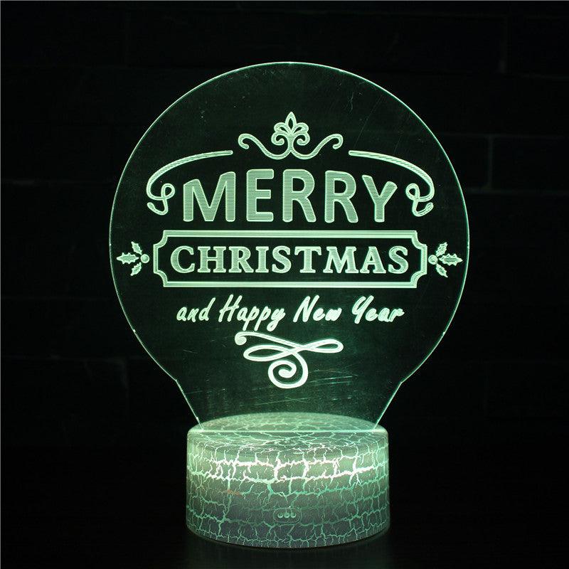 Merry Christmas 3D Lamp Celebrate the Season with Radiant Light-3D Optical Lamp