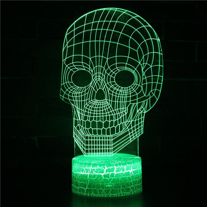Halloween Skull 3D Optical Illusion Lamp-3D Optical Lamp