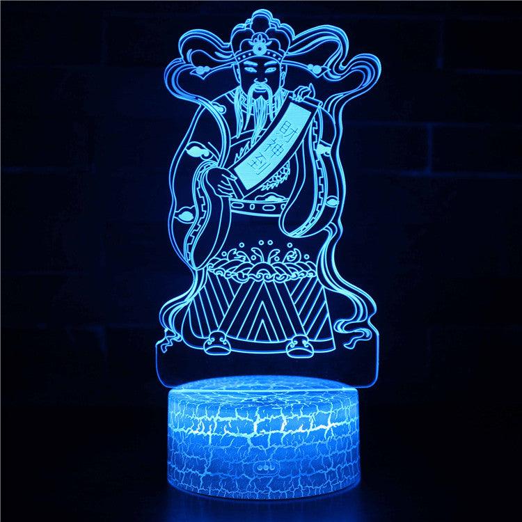 God of Wealth Lamp-3D Optical Lamp