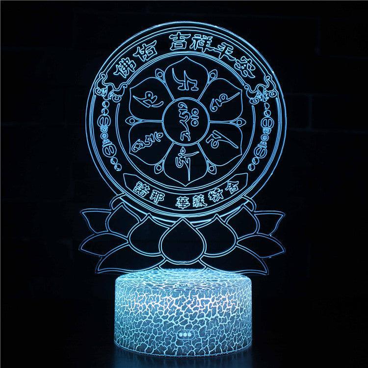 Religious Symbols 3D Optical Illusion Lamp - 3D Optical Lamp