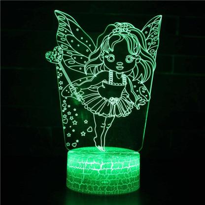 Fairy Angel Girl 3D Optical Illusion Lamp For Lighting And Decor-3D Optical Lamp