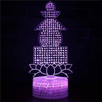 Religious Symbols 3D Optical Illusion Lamp - 3D Optical Lamp