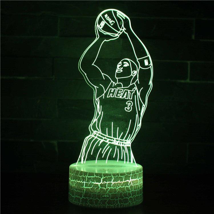 Dwane Wade 3D Optical Illusion Lamp-3D Optical Lamp