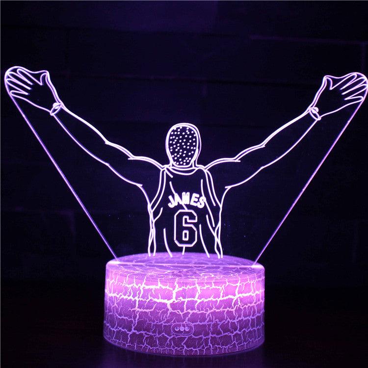 Lebron James 3D Optical Illusion Lamp - 3D Optical Lamp