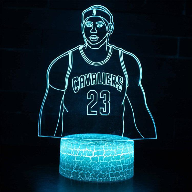 Lebron James 3D Optical Illusion Lamp - 3D Optical Lamp