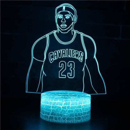 Lebron James 3D Optical Illusion Lamp - 3D Optical Lamp