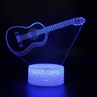 Acoustic Guitar 3D Optical Illusion Lamp For Home Decor-3D Optical Lamp