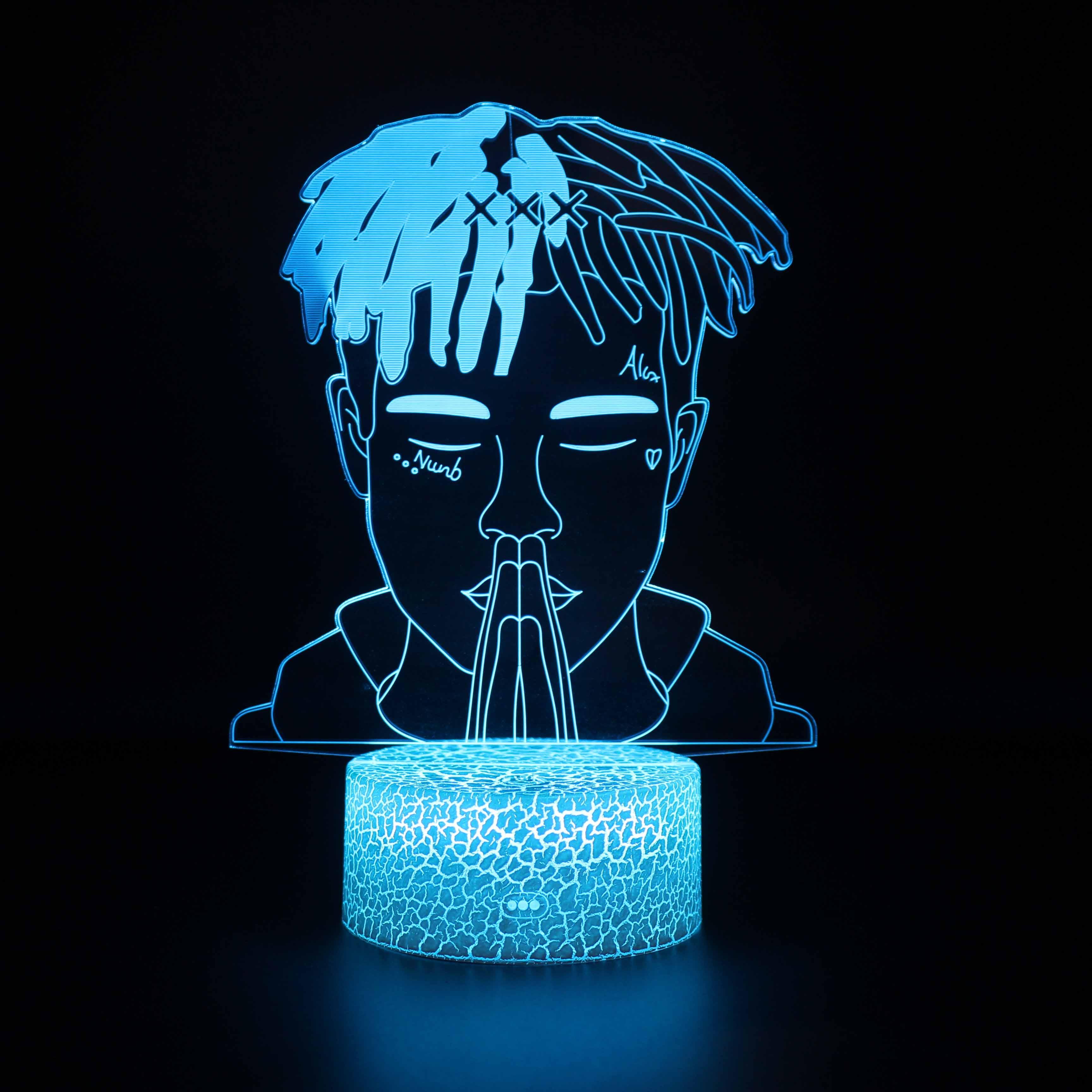 XXXTentacion Praying 3D Lamp-3D Optical Lamp