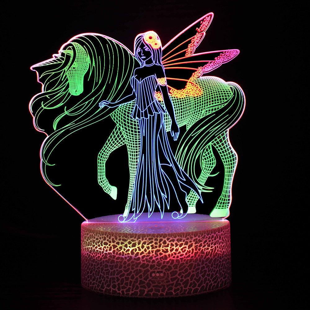 Unicorn Fantasy Illusion Lamp-3D Optical Lamp