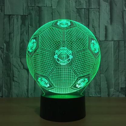 Football Manchester Club 3D Optical Illusion Lamp - 3D Optical Lamp