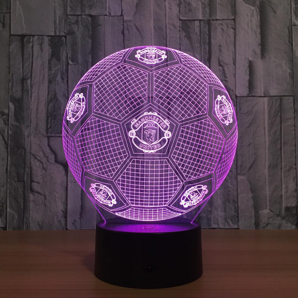 Football Manchester Club 3D Optical Illusion Lamp - 3D Optical Lamp