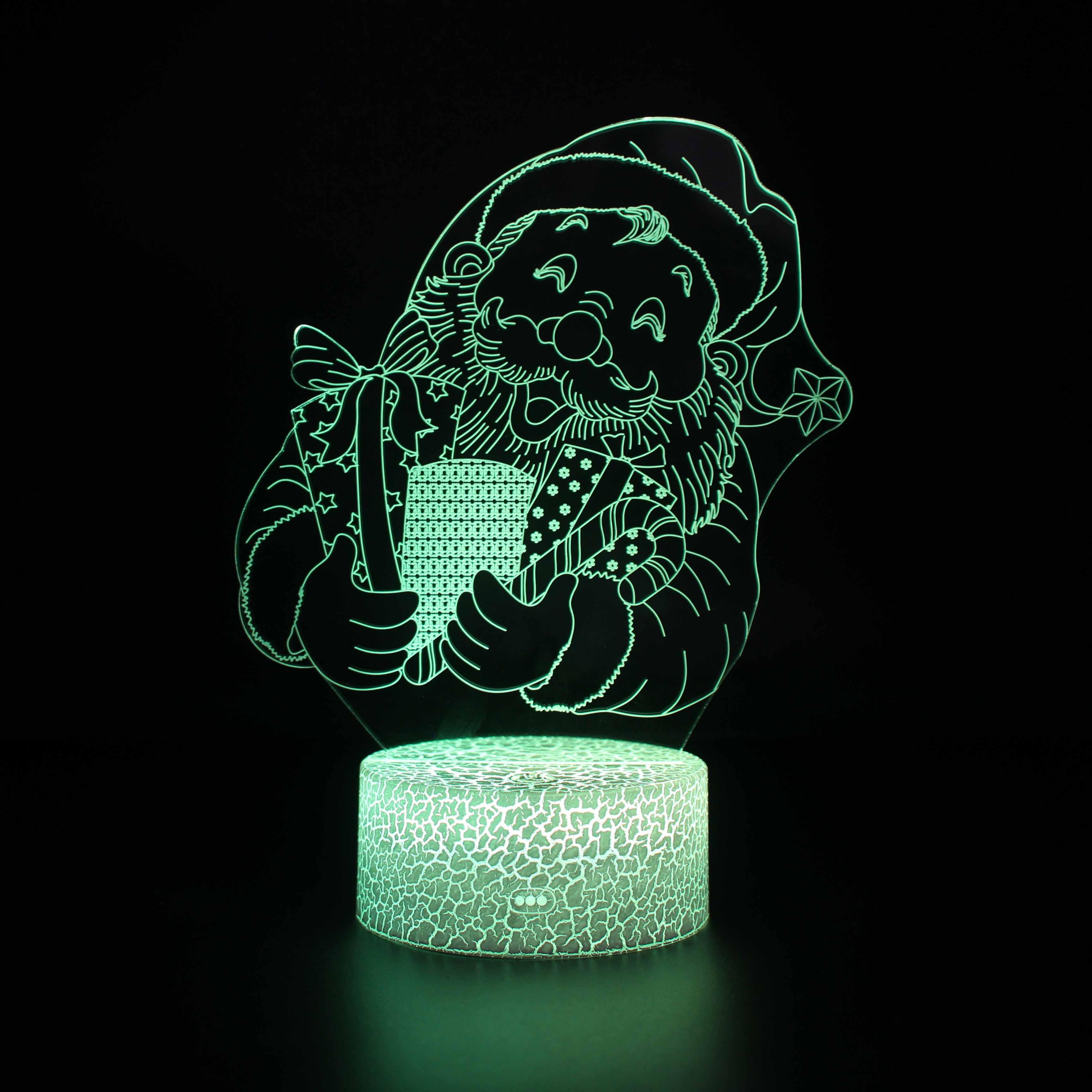 Santa Toys Lamp A Magical Touch of Christmas Cheer-3D Optical Lamp