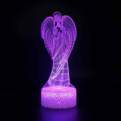 Angel 3D Optical Illusion Lamp - 3D Optical Lamp