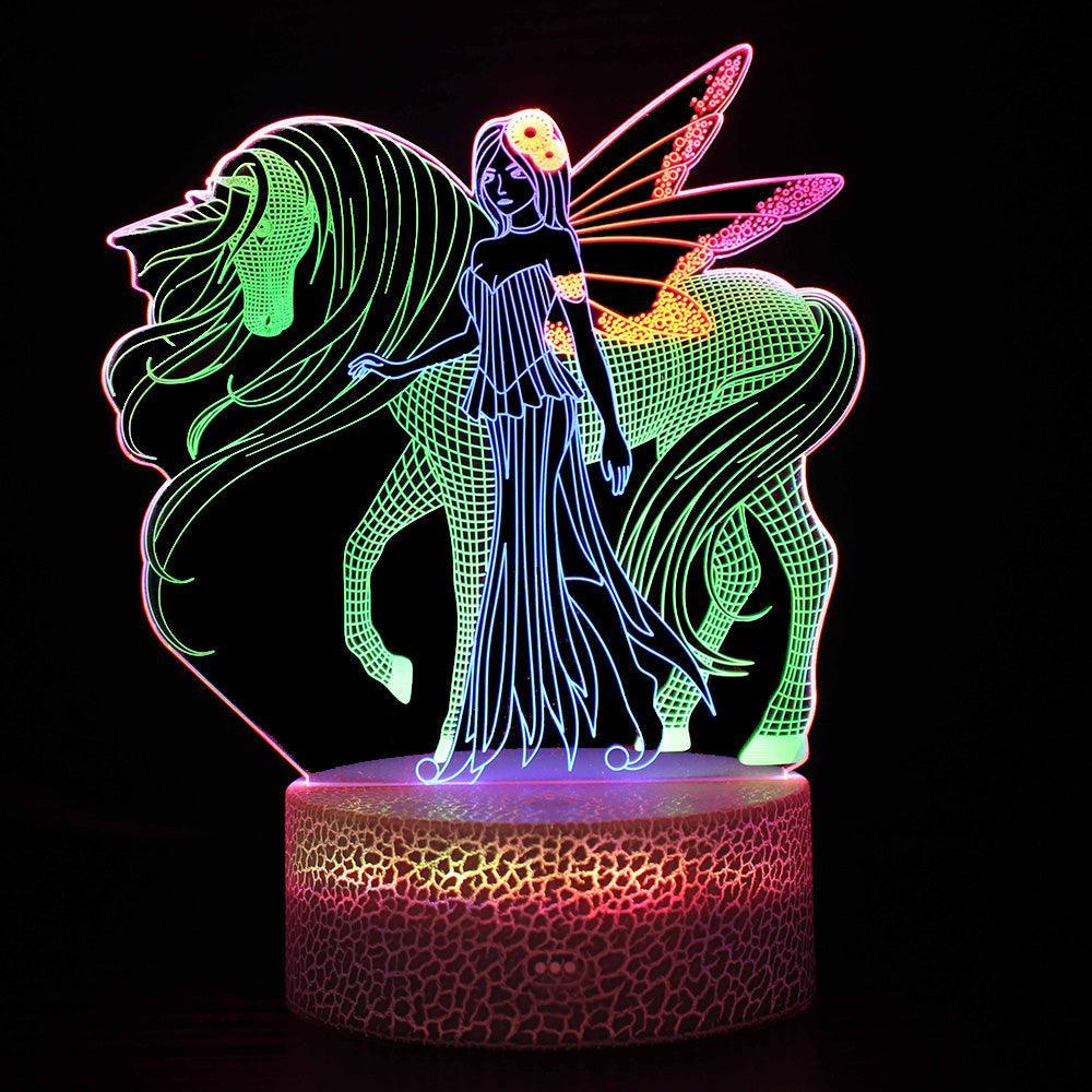 Unicorn Fantasy Illusion Lamp-3D Optical Lamp