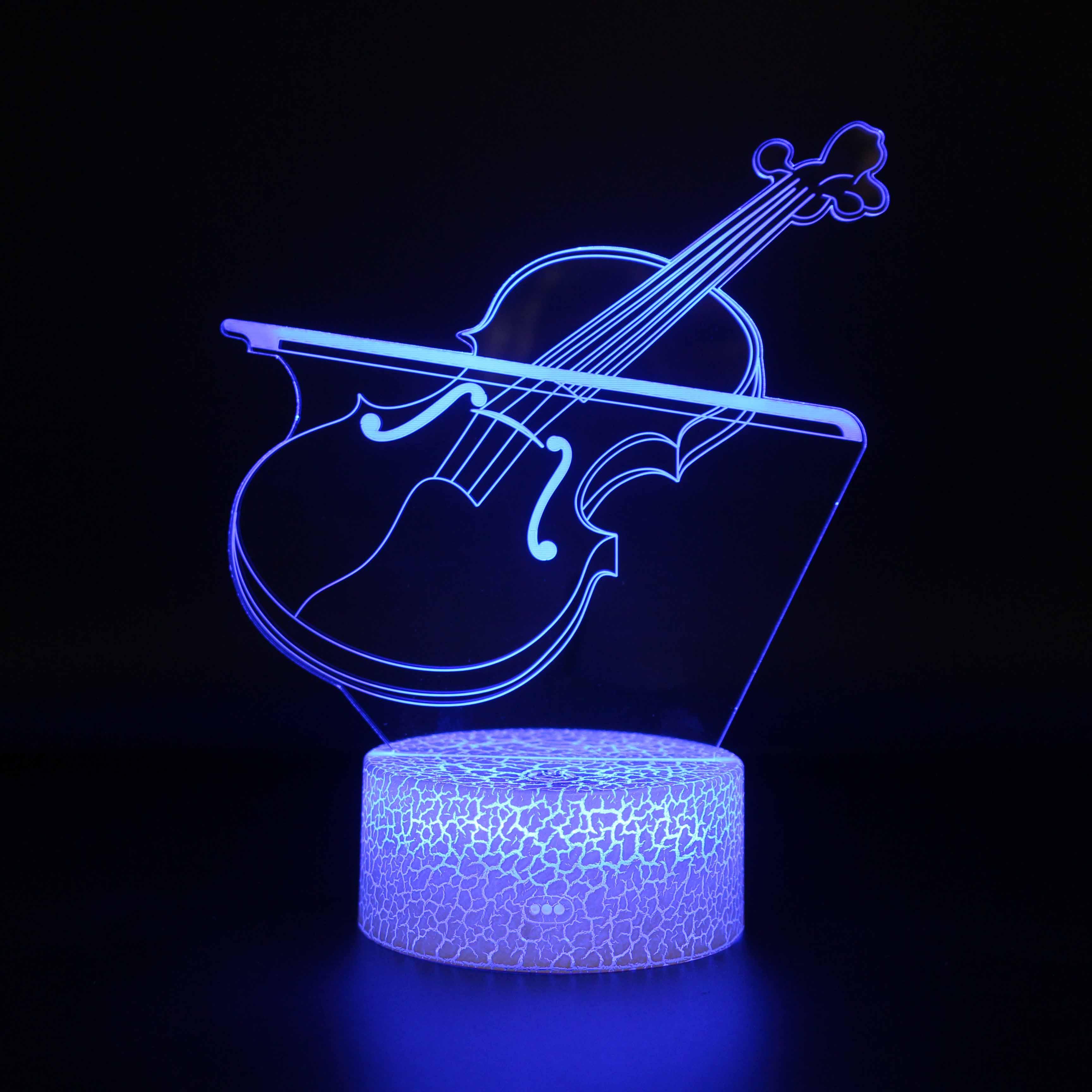 Violin 3D Optical Illusion Lamp - 3D Optical Lamp