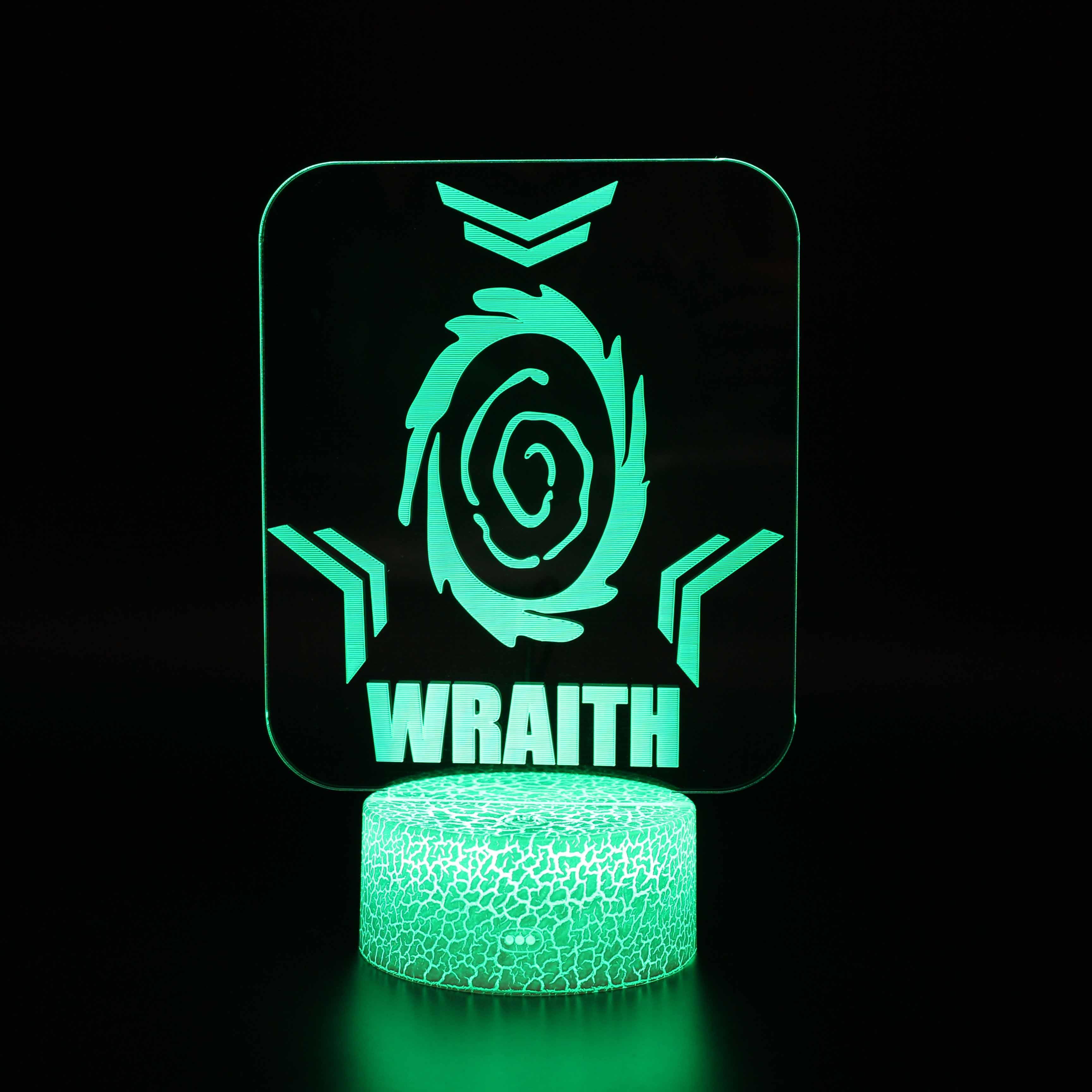 Wraith Apex Legends Lamp-3D Optical Lamp