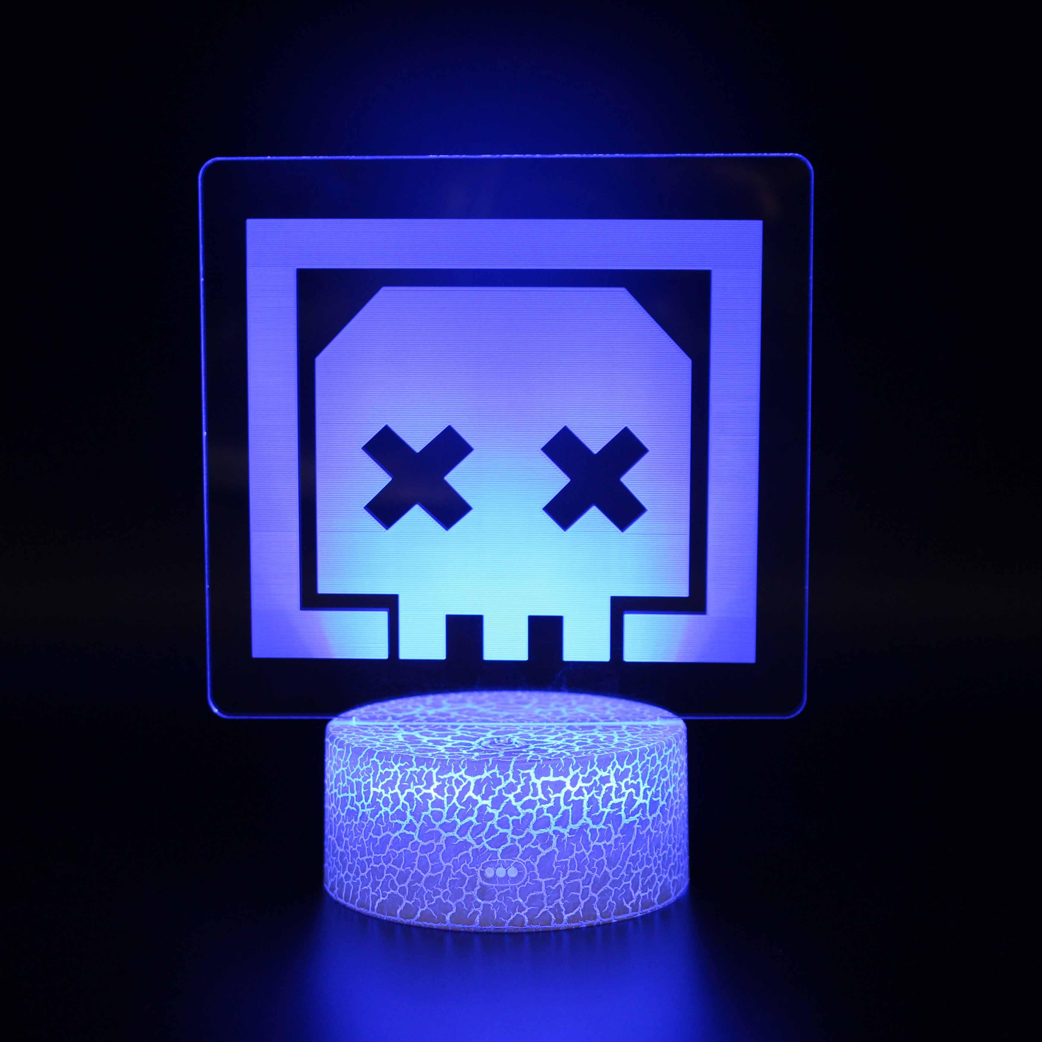 Skull Face LED Lamp-3D Optical Lamp