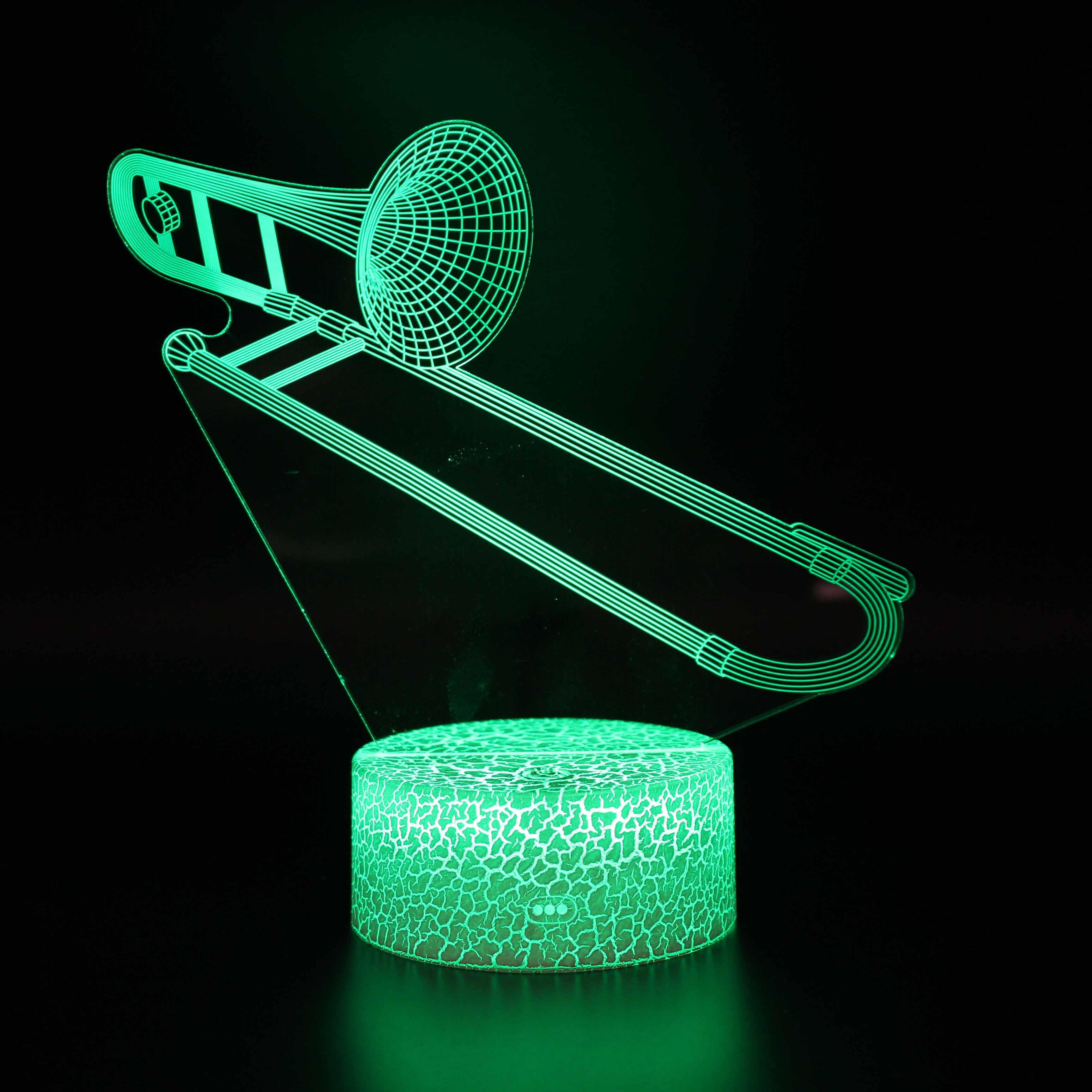 Tuba 3D Optical Illusion Lamp - 3D Optical Lamp