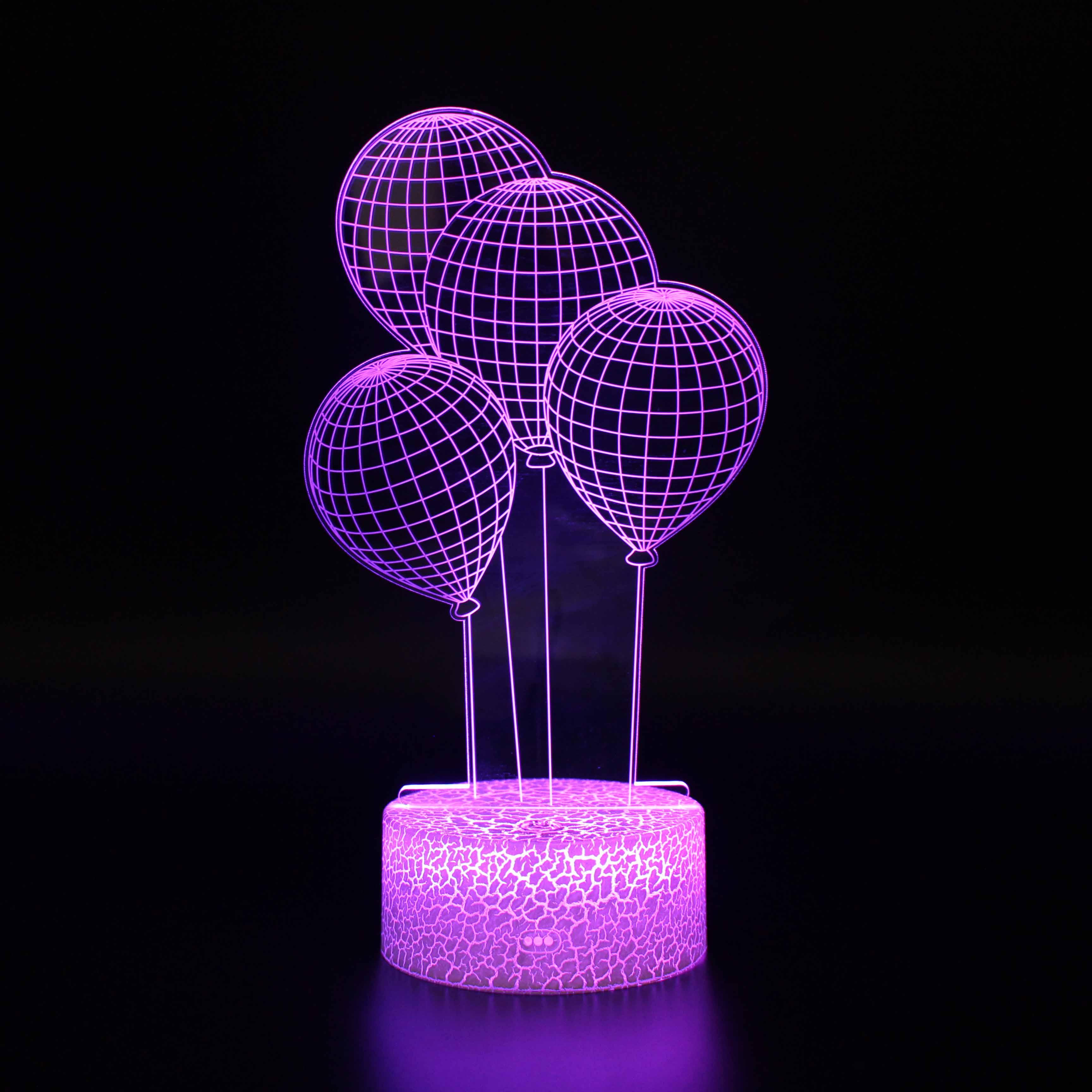 Birthday Balloons Optical Lamp-3D Optical Lamp