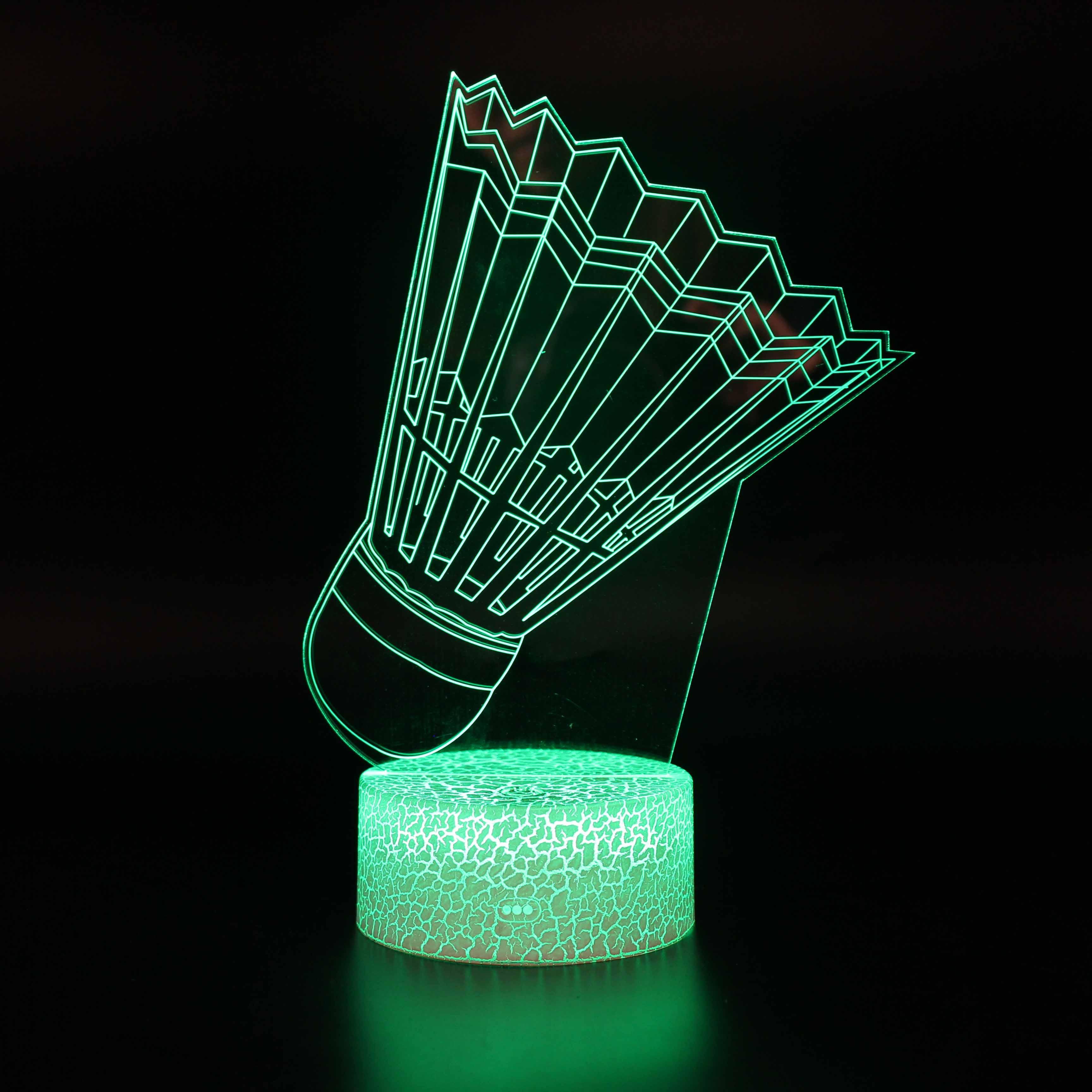 Badminton Birdie Optical Lamp-3D Optical Lamp