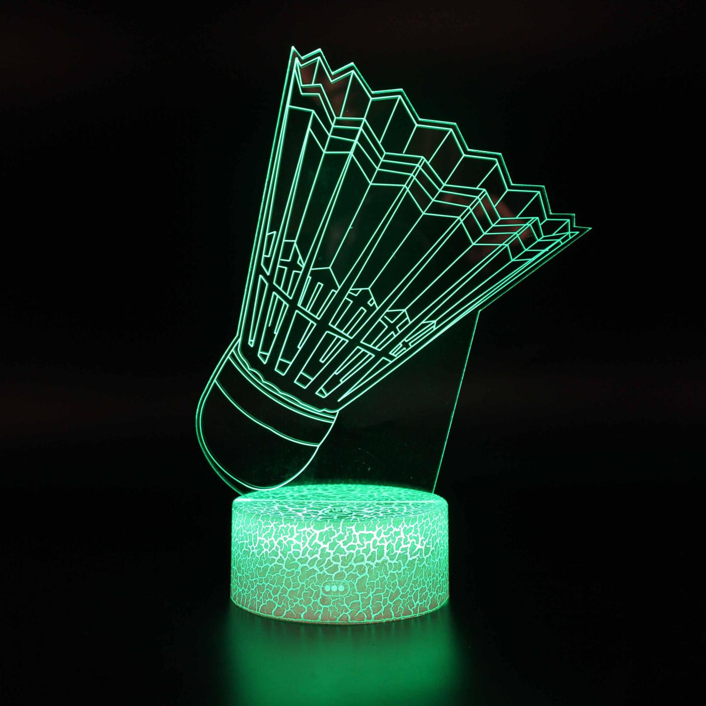 Badminton Birdie Optical Lamp-3D Optical Lamp