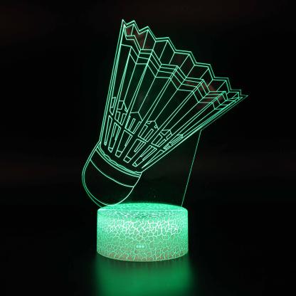 Badminton Birdie Optical Lamp-3D Optical Lamp