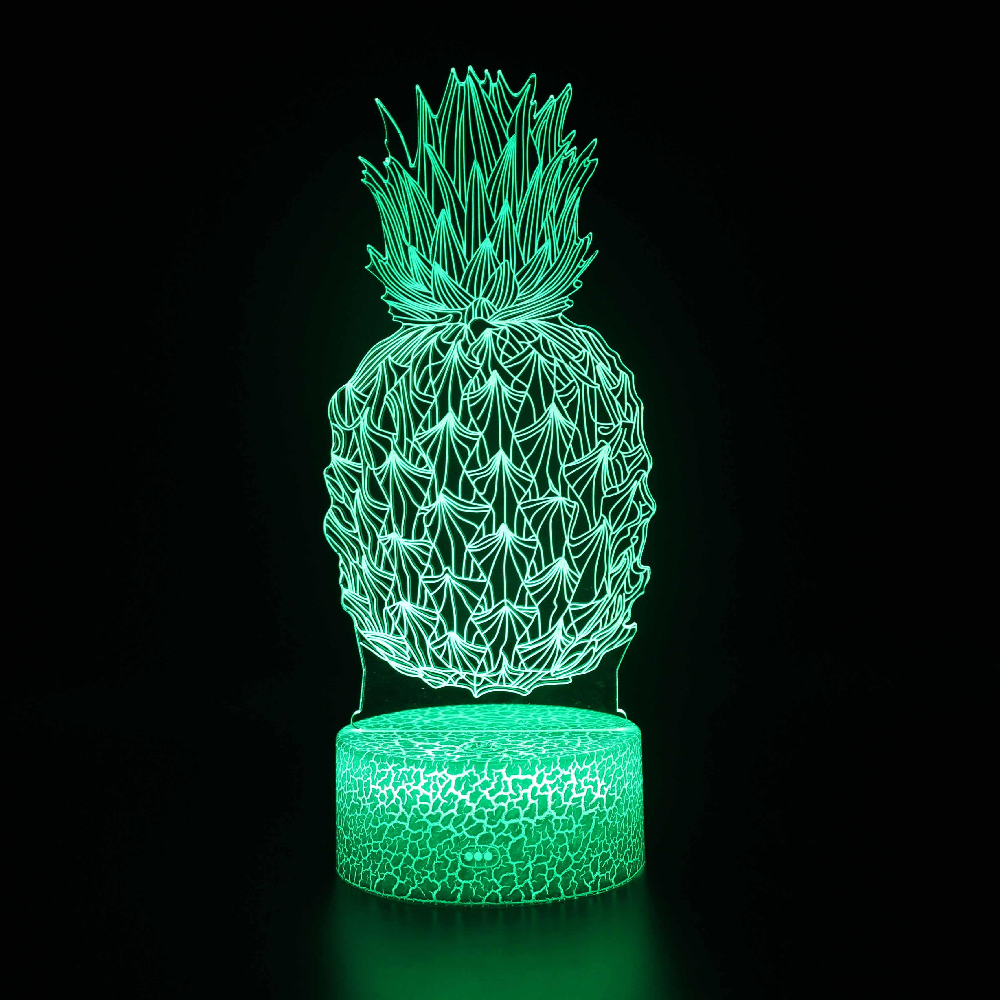 3D Pineapple LED Lamp-3D Optical Lamp