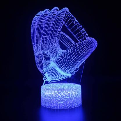 Baseball Glove 3D Optical Illusion Lamp-3D Optical Lamp