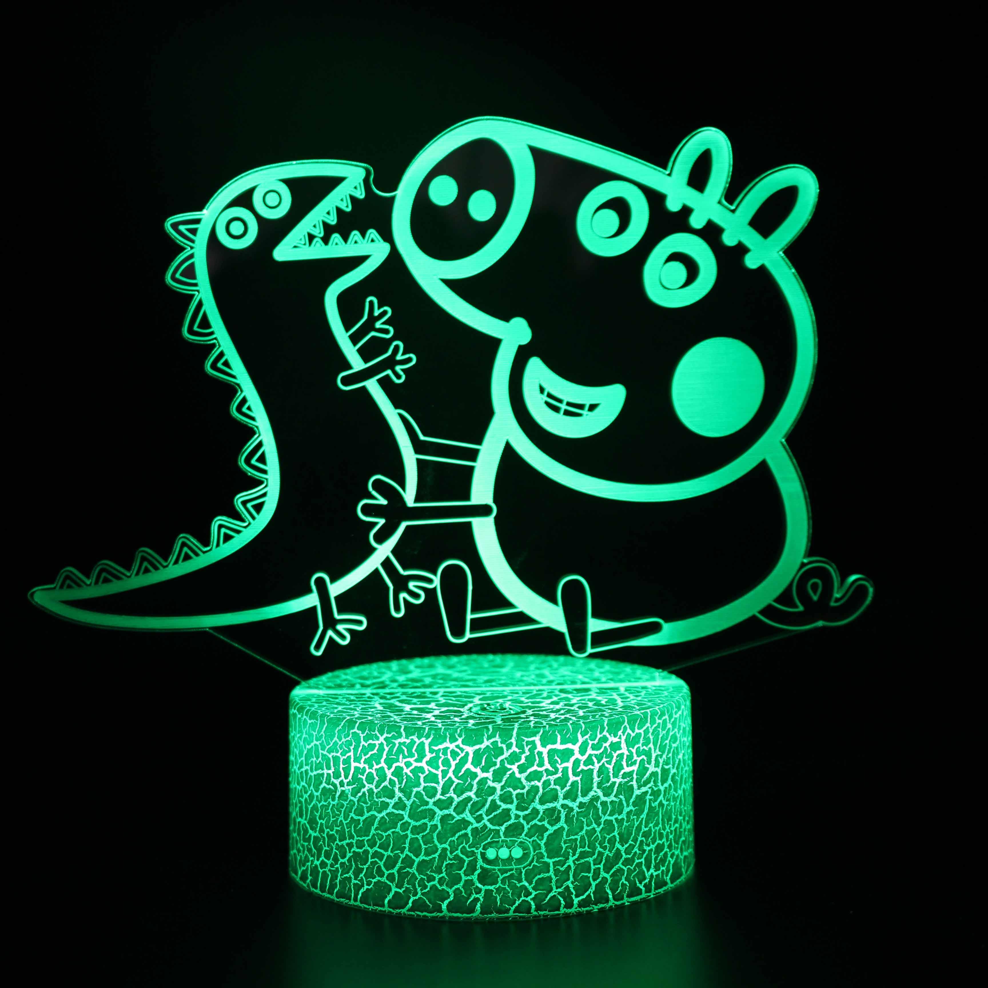 Peppa Pig 3D Optical Illusion Lamp - 3D Optical Lamp